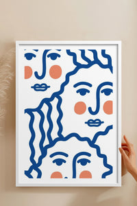 HOMEPACK Ahşap Çerçeveli Tablo Çerçeveli Poster Sanatsal Modern Duvar Dekoru TK-900