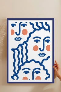 HOMEPACK Ahşap Çerçeveli Tablo Çerçeveli Poster Sanatsal Modern Duvar Dekoru TK-900