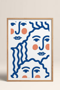 HOMEPACK Ahşap Çerçeveli Tablo Çerçeveli Poster Sanatsal Modern Duvar Dekoru TK-900