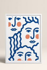 HOMEPACK Ahşap Çerçeveli Tablo Çerçeveli Poster Sanatsal Modern Duvar Dekoru TK-900