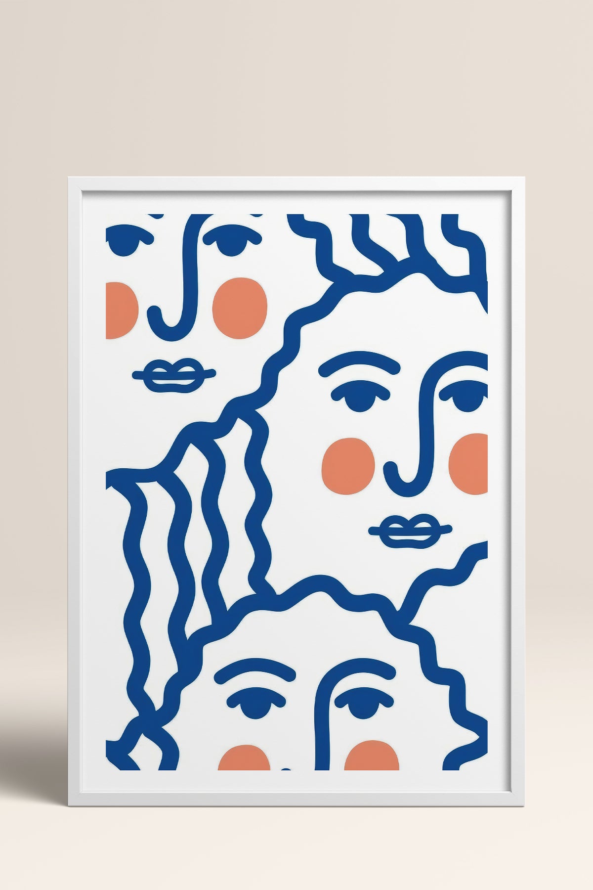 HOMEPACK Ahşap Çerçeveli Tablo Çerçeveli Poster Sanatsal Modern Duvar Dekoru TK-900