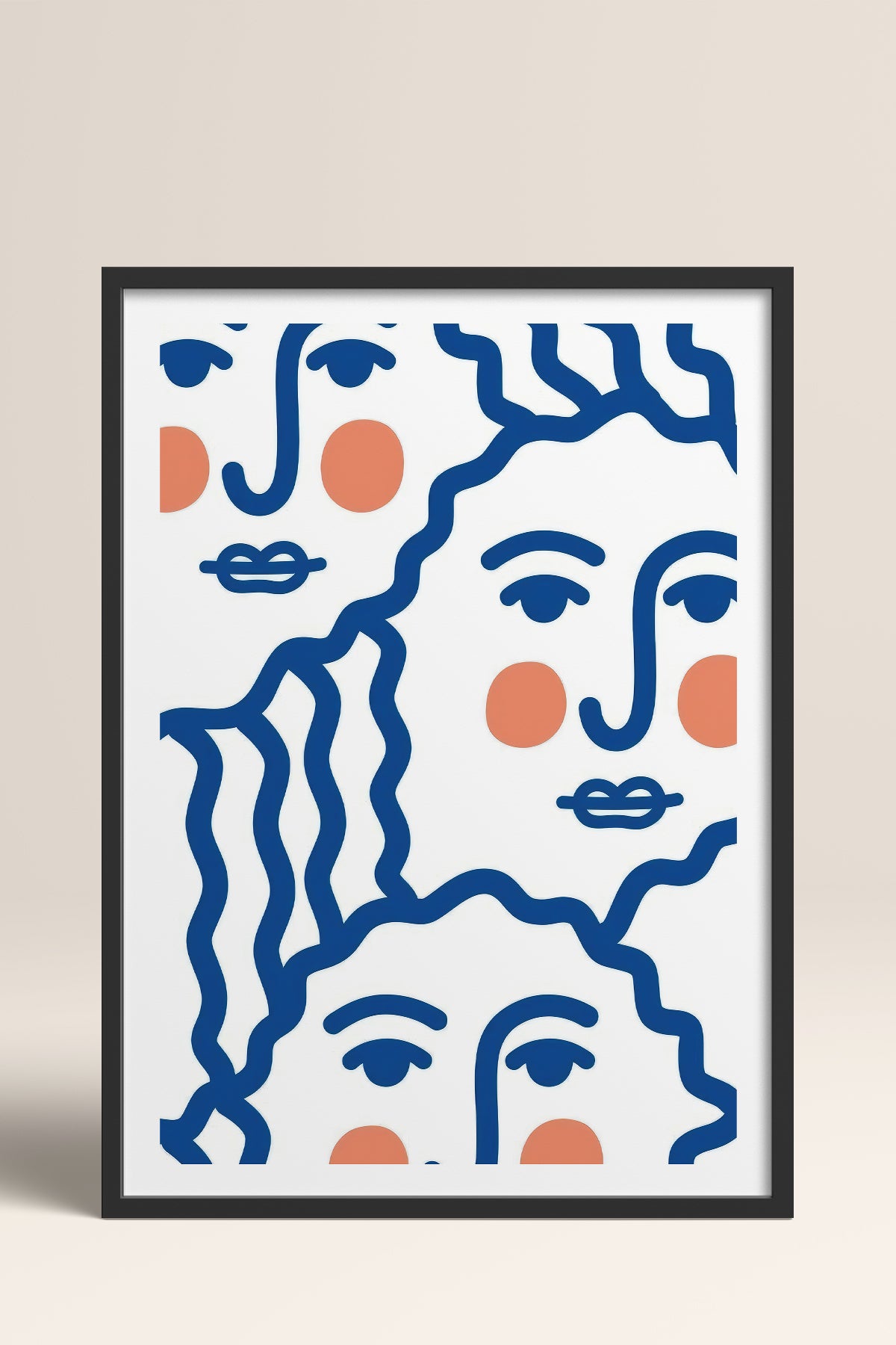 HOMEPACK Ahşap Çerçeveli Tablo Çerçeveli Poster Sanatsal Modern Duvar Dekoru TK-900