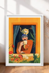 HOMEPACK Ahşap Çerçeveli Tablo Çerçeveli Poster Sanatsal Modern Duvar Dekoru TK-903