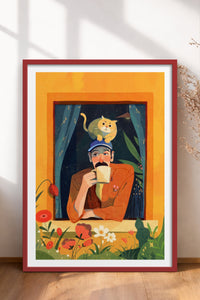 HOMEPACK Ahşap Çerçeveli Tablo Çerçeveli Poster Sanatsal Modern Duvar Dekoru TK-903