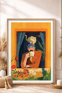 HOMEPACK Ahşap Çerçeveli Tablo Çerçeveli Poster Sanatsal Modern Duvar Dekoru TK-903