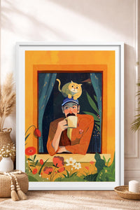 HOMEPACK Ahşap Çerçeveli Tablo Çerçeveli Poster Sanatsal Modern Duvar Dekoru TK-903