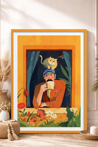 HOMEPACK Ahşap Çerçeveli Tablo Çerçeveli Poster Sanatsal Modern Duvar Dekoru TK-903