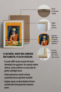 HOMEPACK Ahşap Çerçeveli Tablo Çerçeveli Poster Sanatsal Modern Duvar Dekoru TK-903