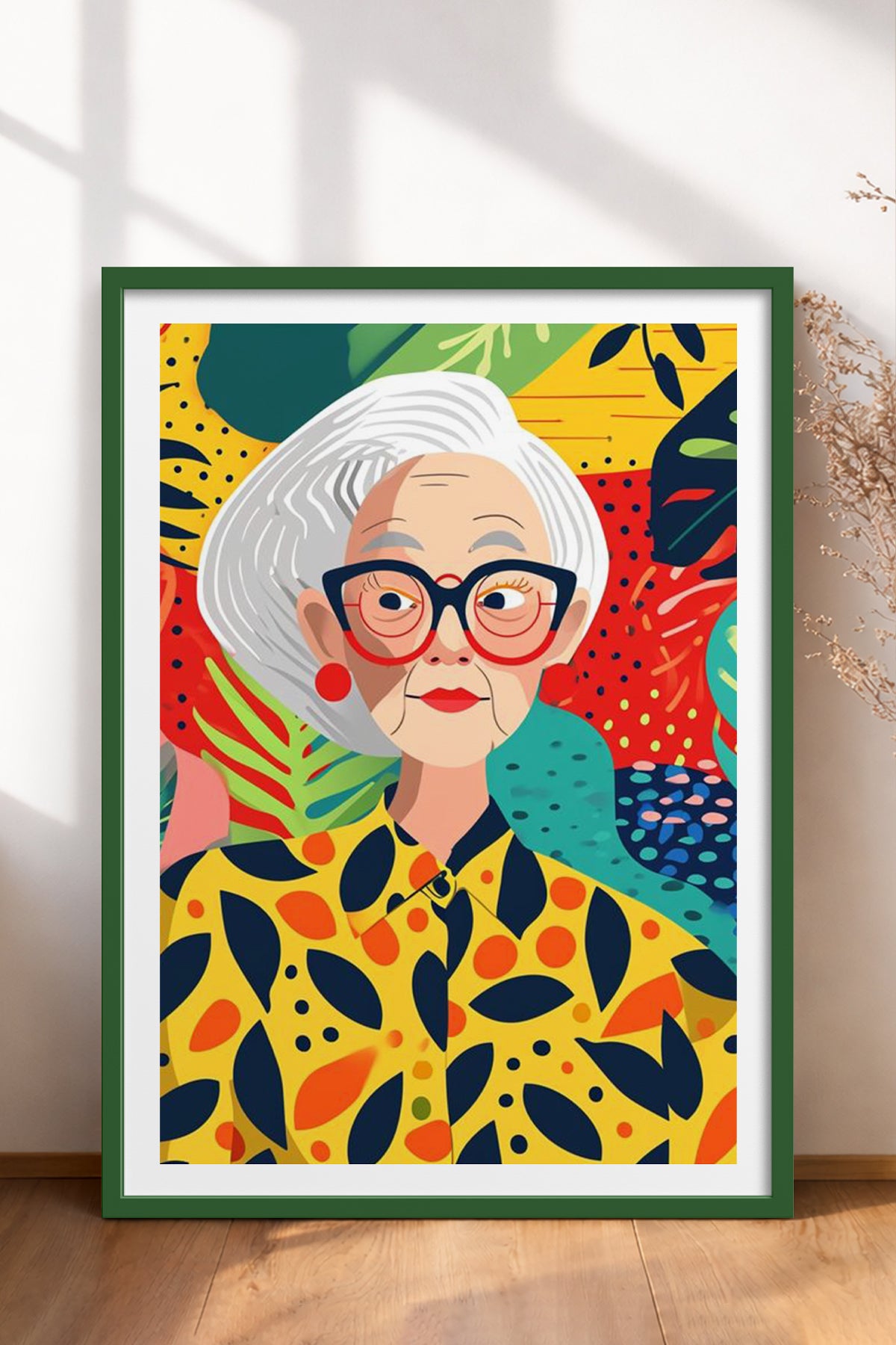HOMEPACK Ahşap Çerçeveli Tablo Çerçeveli Poster Sanatsal Modern Duvar Dekoru TK-904