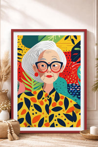 HOMEPACK Ahşap Çerçeveli Tablo Çerçeveli Poster Sanatsal Modern Duvar Dekoru TK-904