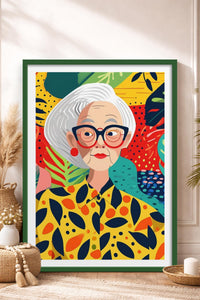 HOMEPACK Ahşap Çerçeveli Tablo Çerçeveli Poster Sanatsal Modern Duvar Dekoru TK-904