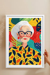 HOMEPACK Ahşap Çerçeveli Tablo Çerçeveli Poster Sanatsal Modern Duvar Dekoru TK-904