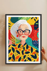 HOMEPACK Ahşap Çerçeveli Tablo Çerçeveli Poster Sanatsal Modern Duvar Dekoru TK-904