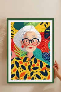HOMEPACK Ahşap Çerçeveli Tablo Çerçeveli Poster Sanatsal Modern Duvar Dekoru TK-904