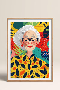 HOMEPACK Ahşap Çerçeveli Tablo Çerçeveli Poster Sanatsal Modern Duvar Dekoru TK-904