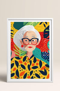 HOMEPACK Ahşap Çerçeveli Tablo Çerçeveli Poster Sanatsal Modern Duvar Dekoru TK-904