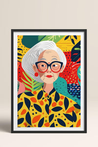 HOMEPACK Ahşap Çerçeveli Tablo Çerçeveli Poster Sanatsal Modern Duvar Dekoru TK-904