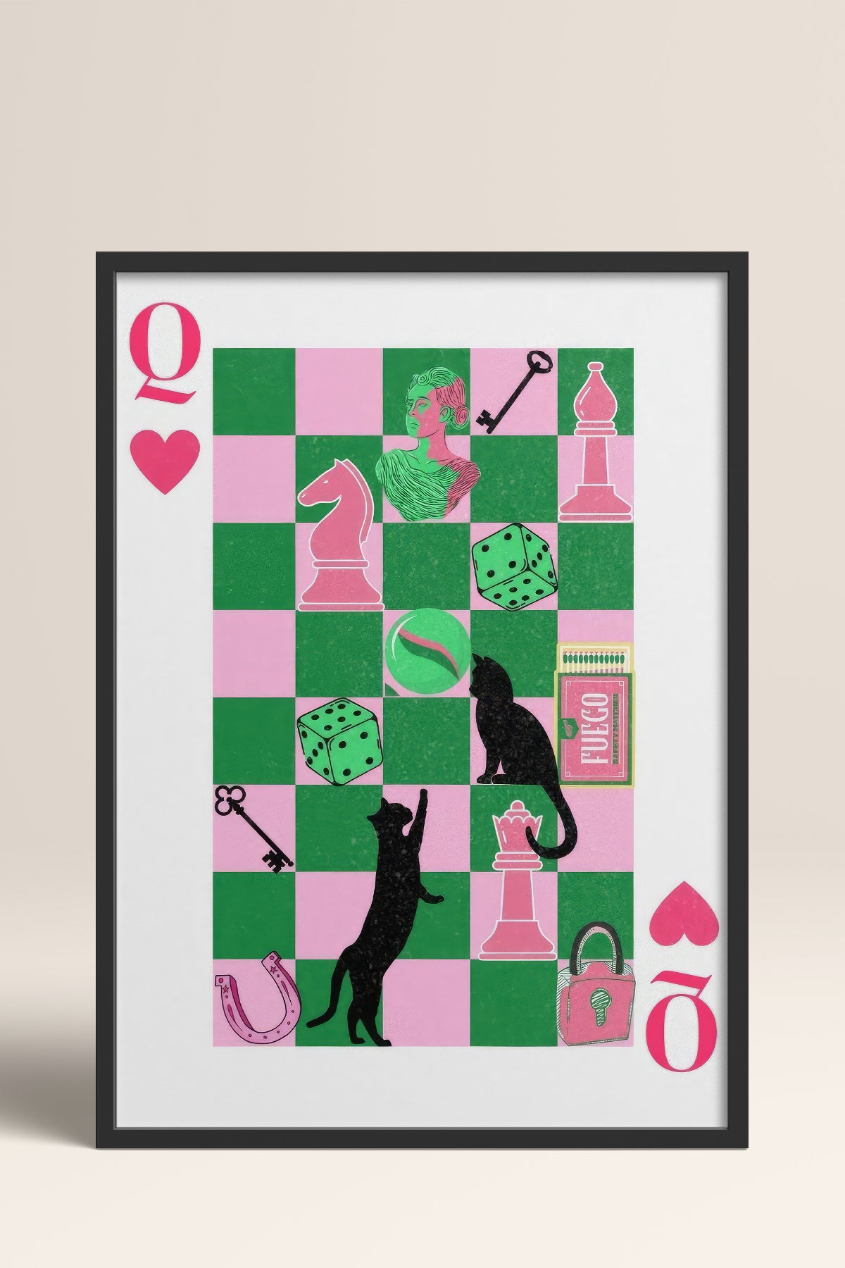 HOMEPACK Ahşap Çerçeveli Tablo Çerçeveli Poster Sanatsal Modern Duvar Dekoru TK-906