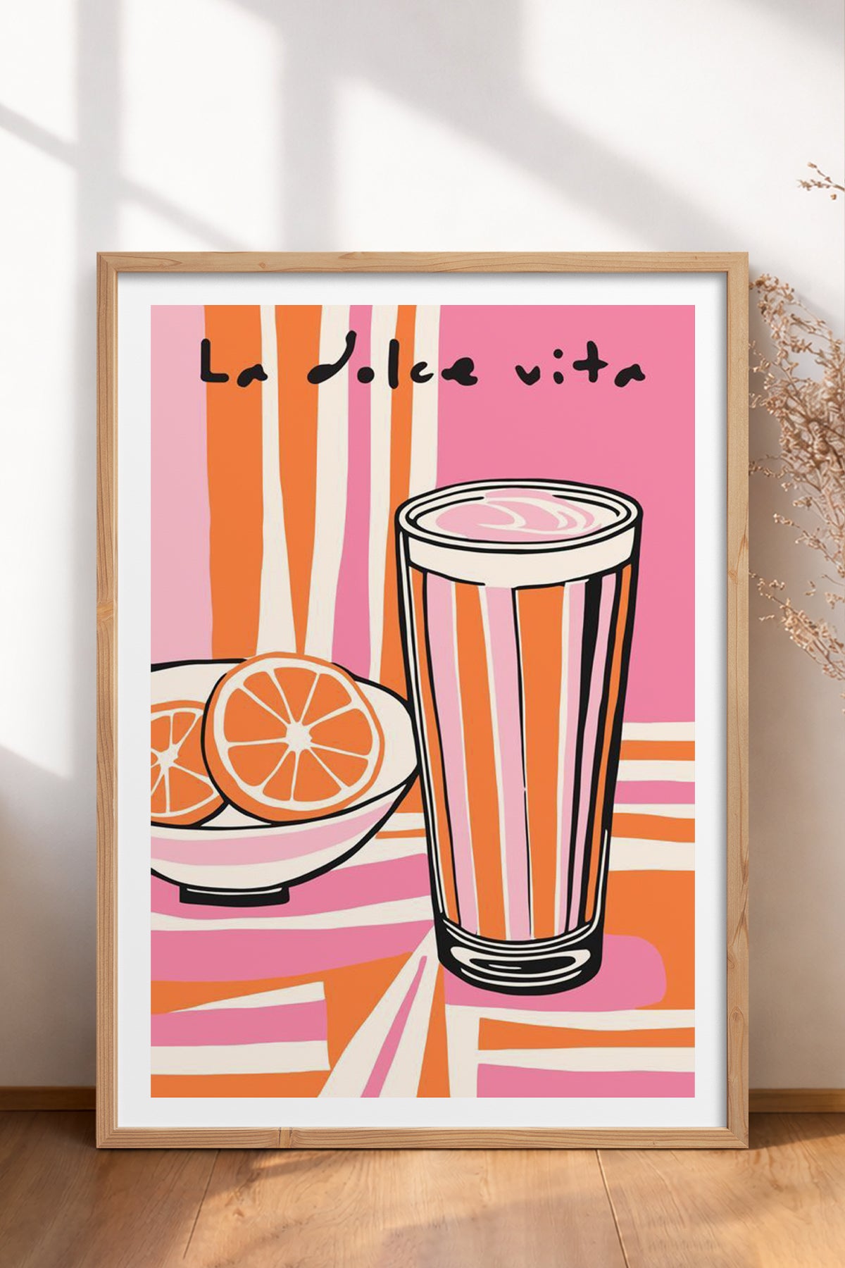 HOMEPACK Ahşap Çerçeveli Tablo Çerçeveli Poster Sanatsal Modern Duvar Dekoru TK-910