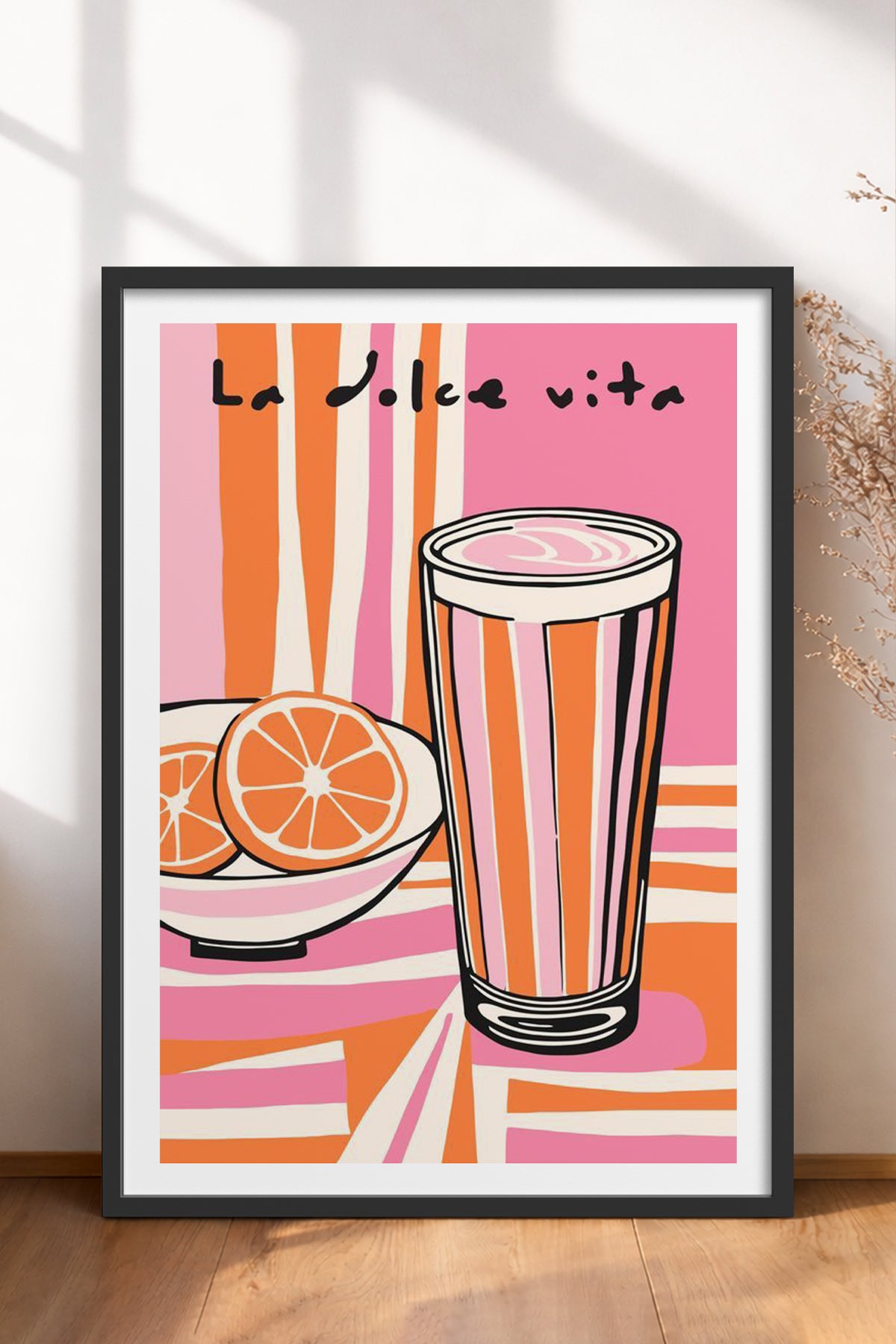 HOMEPACK Ahşap Çerçeveli Tablo Çerçeveli Poster Sanatsal Modern Duvar Dekoru TK-910
