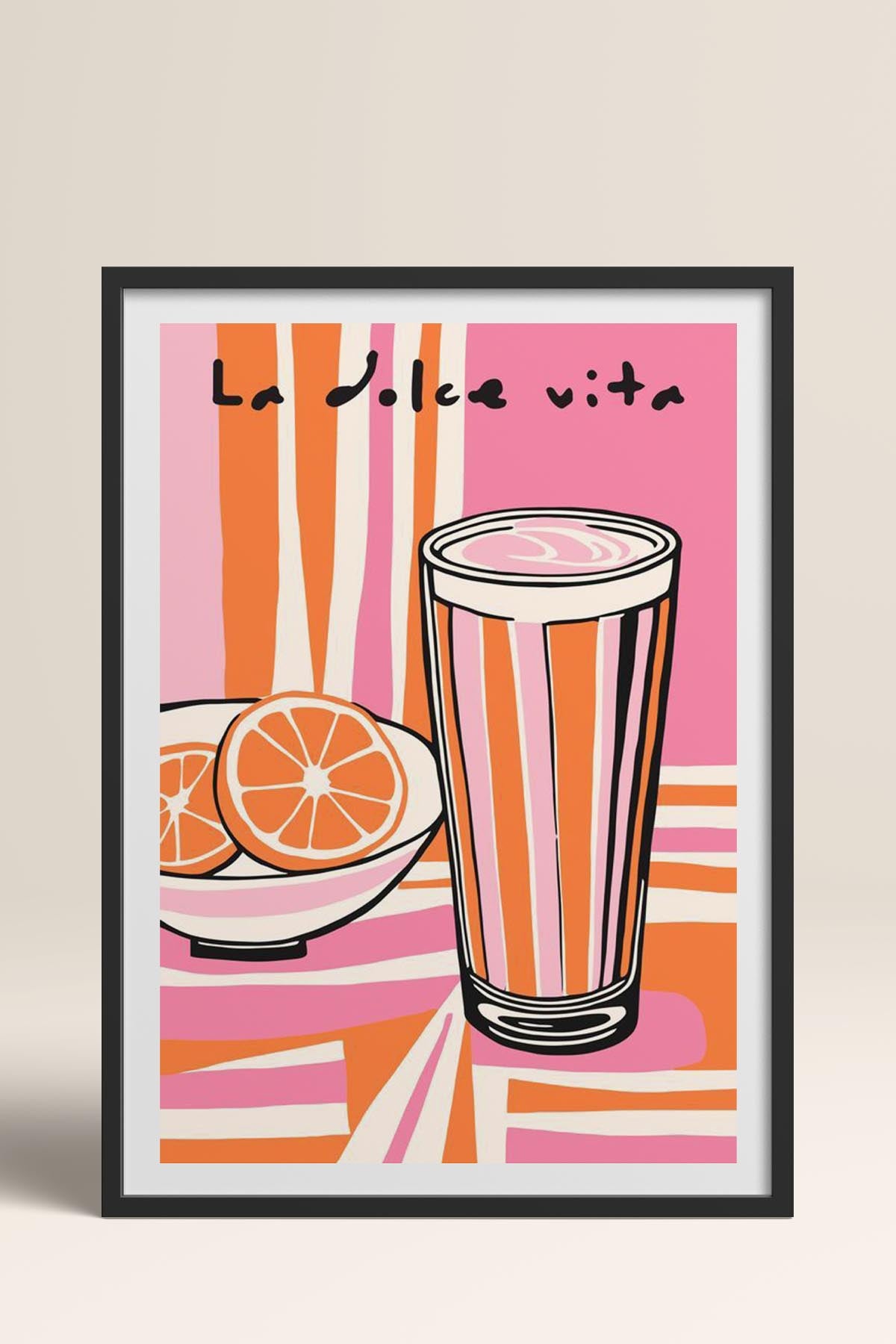 HOMEPACK Ahşap Çerçeveli Tablo Çerçeveli Poster Sanatsal Modern Duvar Dekoru TK-910