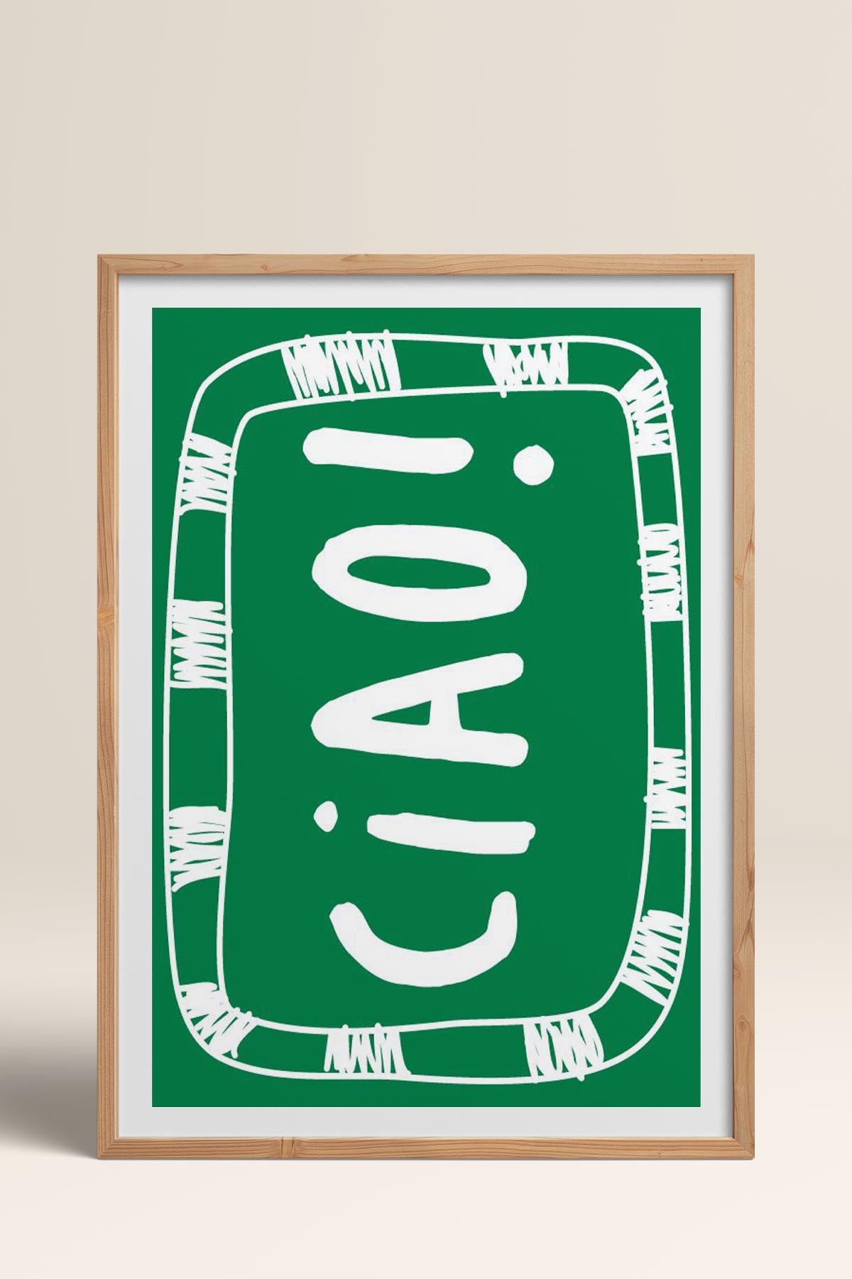 HOMEPACK Ahşap Çerçeveli Tablo Çerçeveli Poster Sanatsal Modern Duvar Dekoru TK-911