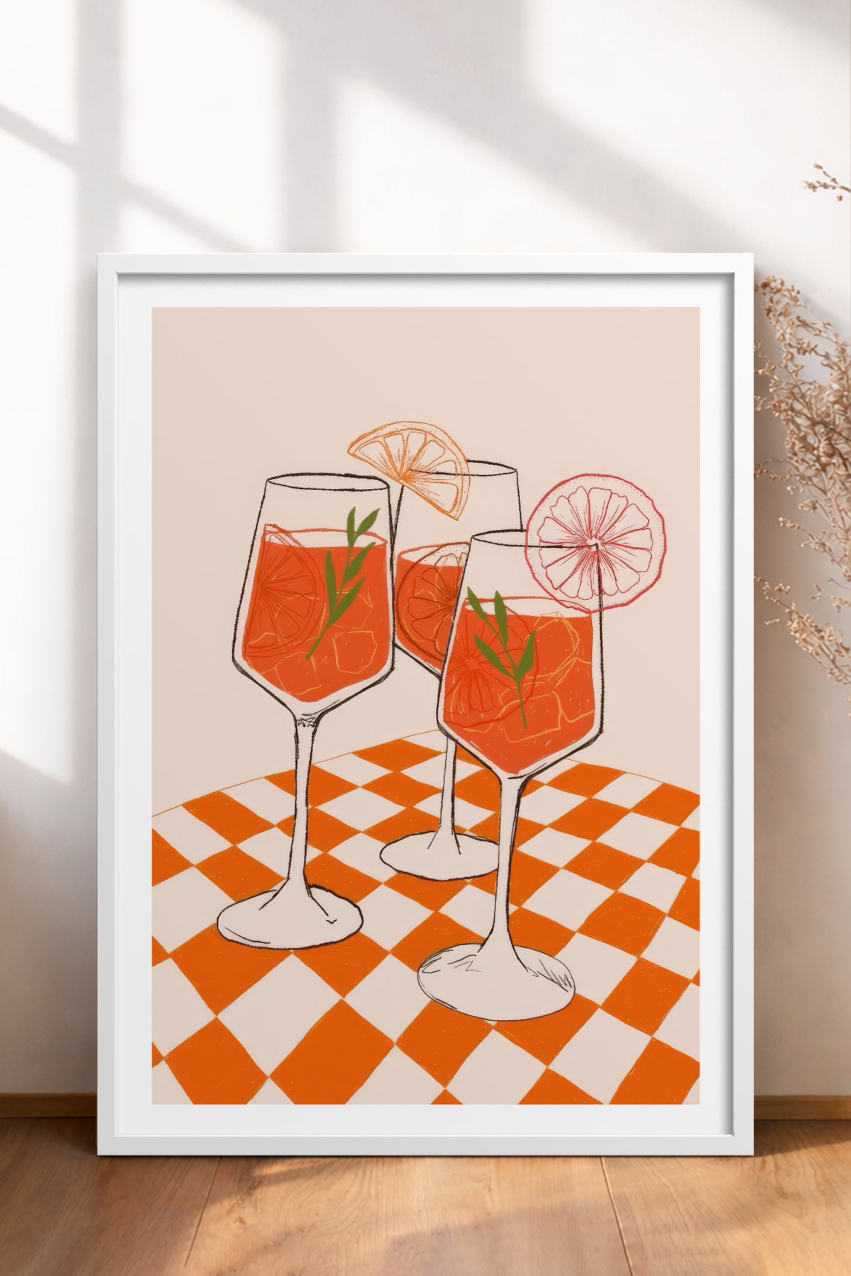 HOMEPACK Ahşap Çerçeveli Tablo Çerçeveli Poster Sanatsal Modern Duvar Dekoru TK-913