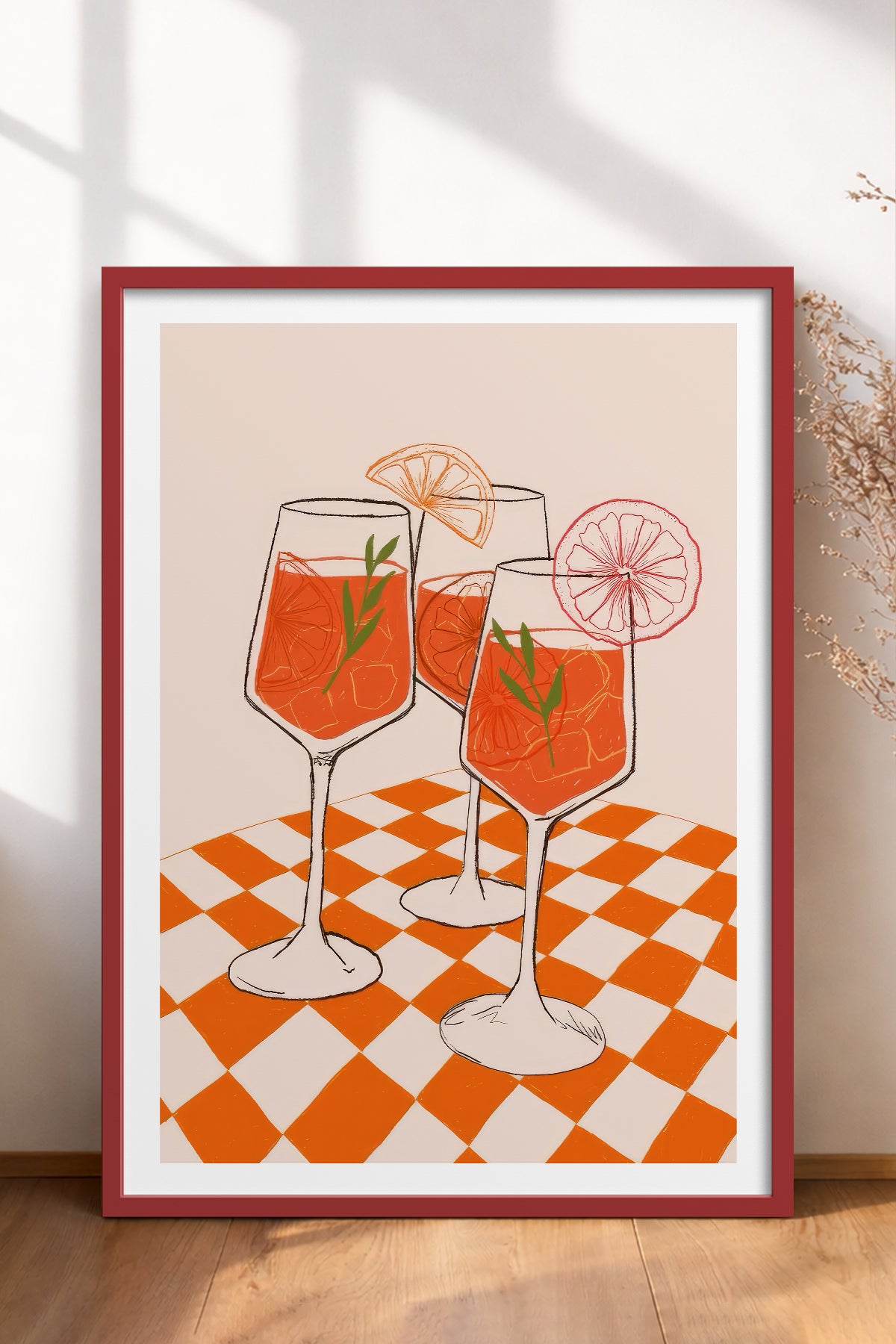 HOMEPACK Ahşap Çerçeveli Tablo Çerçeveli Poster Sanatsal Modern Duvar Dekoru TK-913