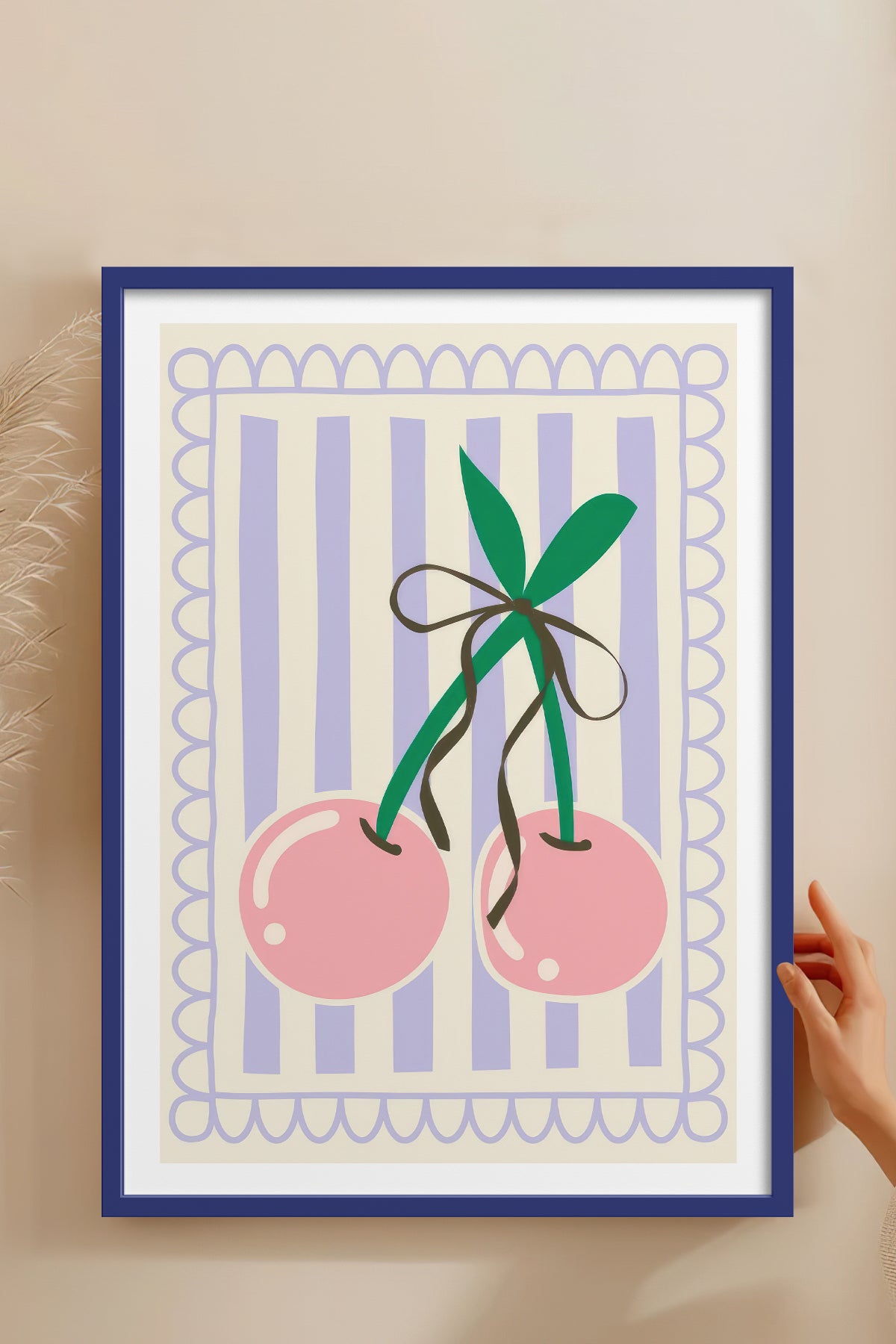 HOMEPACK Ahşap Çerçeveli Tablo Çerçeveli Poster Sanatsal Modern Duvar Dekoru TK-914