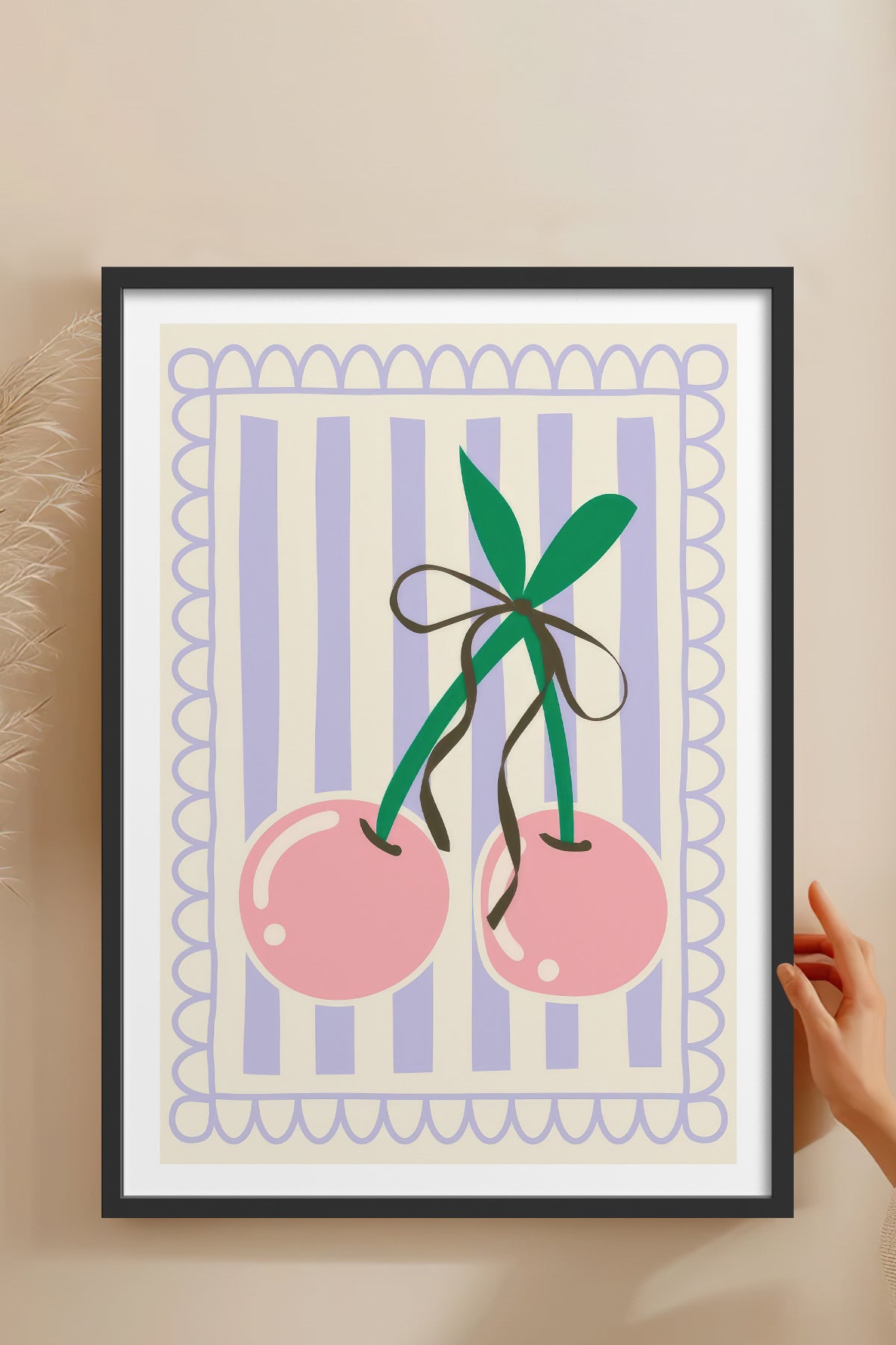 HOMEPACK Ahşap Çerçeveli Tablo Çerçeveli Poster Sanatsal Modern Duvar Dekoru TK-914