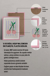 HOMEPACK Ahşap Çerçeveli Tablo Çerçeveli Poster Sanatsal Modern Duvar Dekoru TK-914