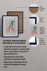 HOMEPACK Ahşap Çerçeveli Tablo Çerçeveli Poster Sanatsal Modern Duvar Dekoru TK-914