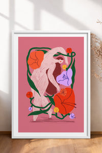 HOMEPACK Ahşap Çerçeveli Tablo Çerçeveli Poster Sanatsal Modern Duvar Dekoru TK-915