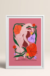 HOMEPACK Ahşap Çerçeveli Tablo Çerçeveli Poster Sanatsal Modern Duvar Dekoru TK-915