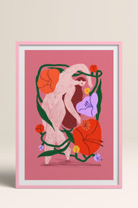 HOMEPACK Ahşap Çerçeveli Tablo Çerçeveli Poster Sanatsal Modern Duvar Dekoru TK-915