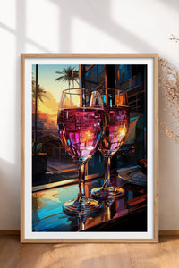 HOMEPACK Ahşap Çerçeveli Tablo Çerçeveli Poster Sanatsal Modern Duvar Dekoru TK-917