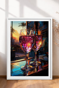 HOMEPACK Ahşap Çerçeveli Tablo Çerçeveli Poster Sanatsal Modern Duvar Dekoru TK-917