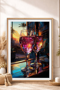 HOMEPACK Ahşap Çerçeveli Tablo Çerçeveli Poster Sanatsal Modern Duvar Dekoru TK-917