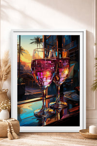 HOMEPACK Ahşap Çerçeveli Tablo Çerçeveli Poster Sanatsal Modern Duvar Dekoru TK-917