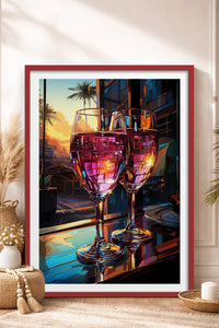 HOMEPACK Ahşap Çerçeveli Tablo Çerçeveli Poster Sanatsal Modern Duvar Dekoru TK-917