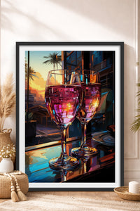 HOMEPACK Ahşap Çerçeveli Tablo Çerçeveli Poster Sanatsal Modern Duvar Dekoru TK-917
