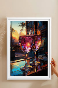HOMEPACK Ahşap Çerçeveli Tablo Çerçeveli Poster Sanatsal Modern Duvar Dekoru TK-917
