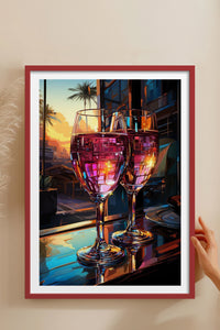 HOMEPACK Ahşap Çerçeveli Tablo Çerçeveli Poster Sanatsal Modern Duvar Dekoru TK-917