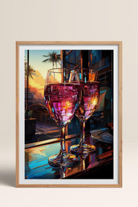 HOMEPACK Ahşap Çerçeveli Tablo Çerçeveli Poster Sanatsal Modern Duvar Dekoru TK-917