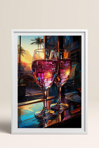 HOMEPACK Ahşap Çerçeveli Tablo Çerçeveli Poster Sanatsal Modern Duvar Dekoru TK-917