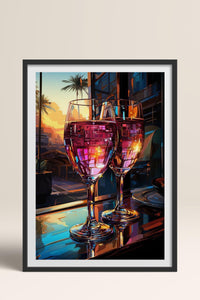 HOMEPACK Ahşap Çerçeveli Tablo Çerçeveli Poster Sanatsal Modern Duvar Dekoru TK-917