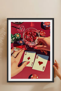 HOMEPACK Ahşap Çerçeveli Tablo Çerçeveli Poster Sanatsal Modern Duvar Dekoru TK-918