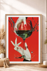HOMEPACK Ahşap Çerçeveli Tablo Çerçeveli Poster Sanatsal Modern Duvar Dekoru TK-919