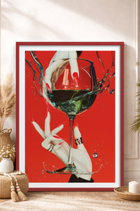 HOMEPACK Ahşap Çerçeveli Tablo Çerçeveli Poster Sanatsal Modern Duvar Dekoru TK-919