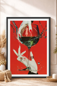 HOMEPACK Ahşap Çerçeveli Tablo Çerçeveli Poster Sanatsal Modern Duvar Dekoru TK-919